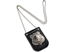 Politie Badge - SWAT - FBI - Politie - Met koord - Zwart