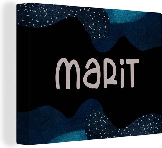 Canvas schilderij 160x120 cm - Wanddecoratie Marit - Pastel - Meisje - Muurdecoratie woonkamer - Slaapkamer decoratie - Kamer accessoires - Schilderijen