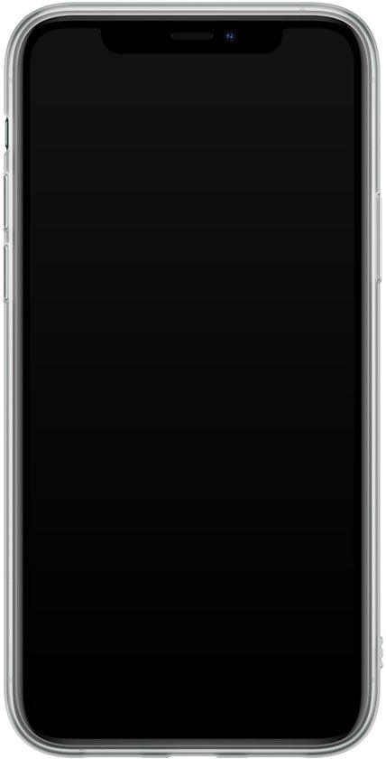 iPhone 11 Pro - Marbre bleu marine | Étui | Étui en Siliconen TPU | Couverture arrière transparente