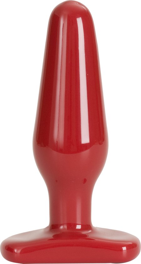 Doc Johnson Built In America Buttplug/anaaldildo Red Boy - Butt Plugedium rood - 14,22 cm