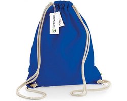 Westford Mill EarthAware® Organic Gymsac WM810 - Bright Royal - 37 x 47 cm