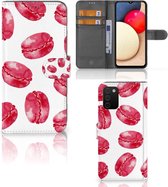 Hoesje ontwerpen Geschikt voor Samsung Galaxy A03s GSM Hoesje Pink Macarons