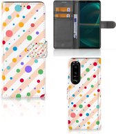 GSM Hoesje Sony Xperia 5III Flip Cover Dots