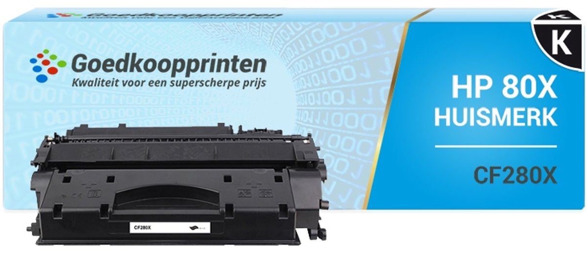 Huismerk voor HP 80X toner / HP CF280X toner Zwart (6.900 afdrukken)