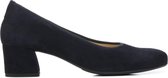 Hassia  Dames Pumps / Damesschoenen - Suède   - Blokhak  hoogte 5 cm - 304902 - Blauw - Maat 42.5