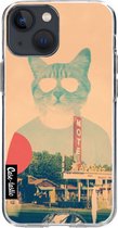 Casetastic Apple iPhone 13 mini Hoesje - Softcover Hoesje met Design - Cool Cat Print