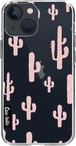 Casetastic Apple iPhone 13 mini Hoesje - Softcover Hoesje met Design - American Cactus Pink Print