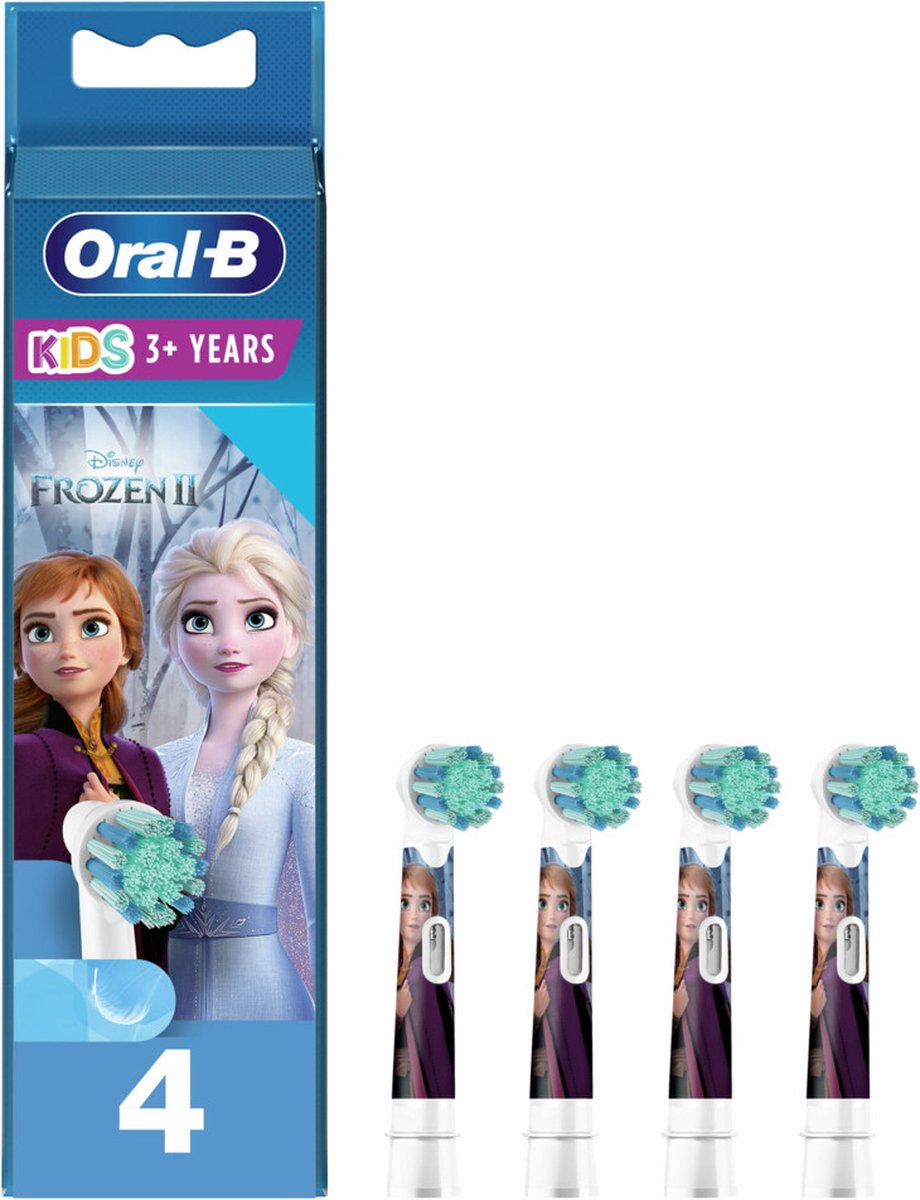 ORAL-B 80352086 - Disney Frozen 2 vervangende opzetborstels - Voor Oral-B elektrische tandenborstel voor kinderen - Set van 4