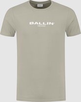 Ballin Amsterdam -  Heren Slim Fit   T-shirt  - Bruin - Maat XL