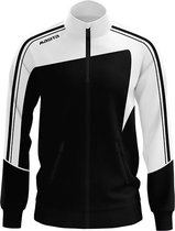 Masita | Zip-Sweater Forza - korte ritssluiting en duimgaten - BLACK/WHITE - 140