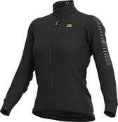 Ale Dames Fietsshirt Lange Mouwen Solid Fondo - Zwart - L - Valt klein