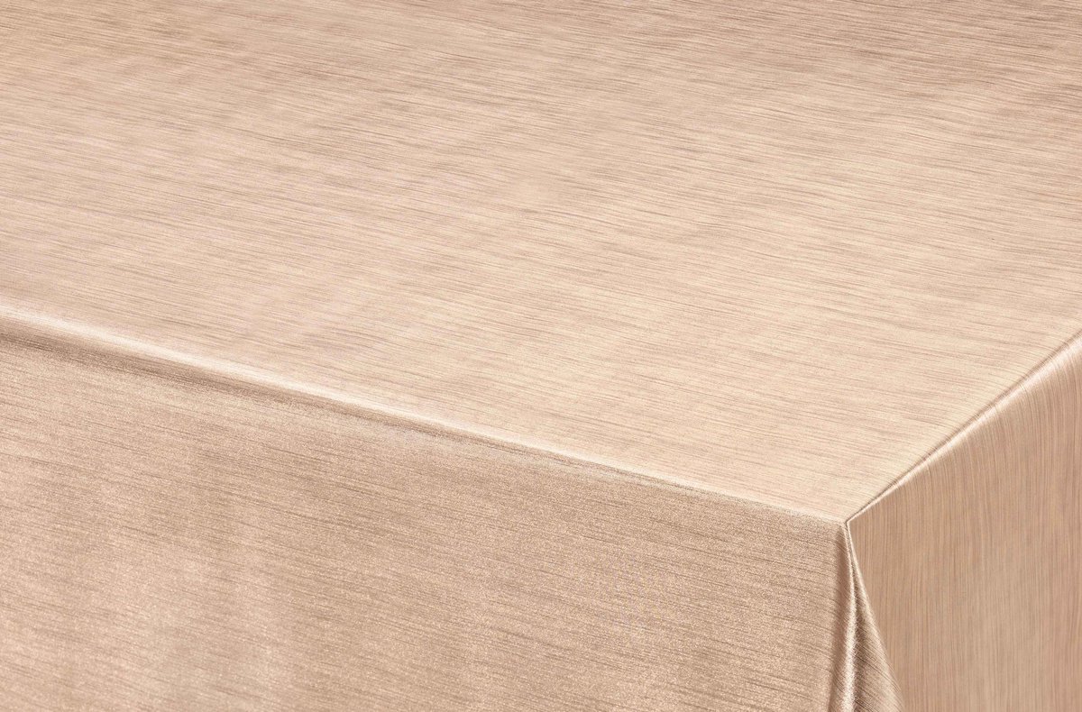 Bellatio Design Tafelkleed - brons - metallic look - 140 x 220 cm