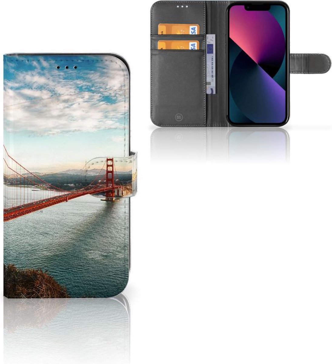 Apple iPhone 13 Flip Cover Golden Gate Bridge
