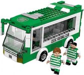 bouwpakket bus Celtic 21 x 8 cm groen/wit 233-delig
