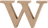 letter w MDF 8 cm