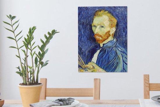 Toile Peinture Autoportrait - Vincent van Gogh - 30x40 cm - Décoration murale