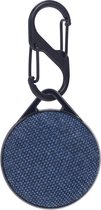By Qubix - AirTag case nylon series - kunststof hoesje met karabijnhaak - donkerblauw