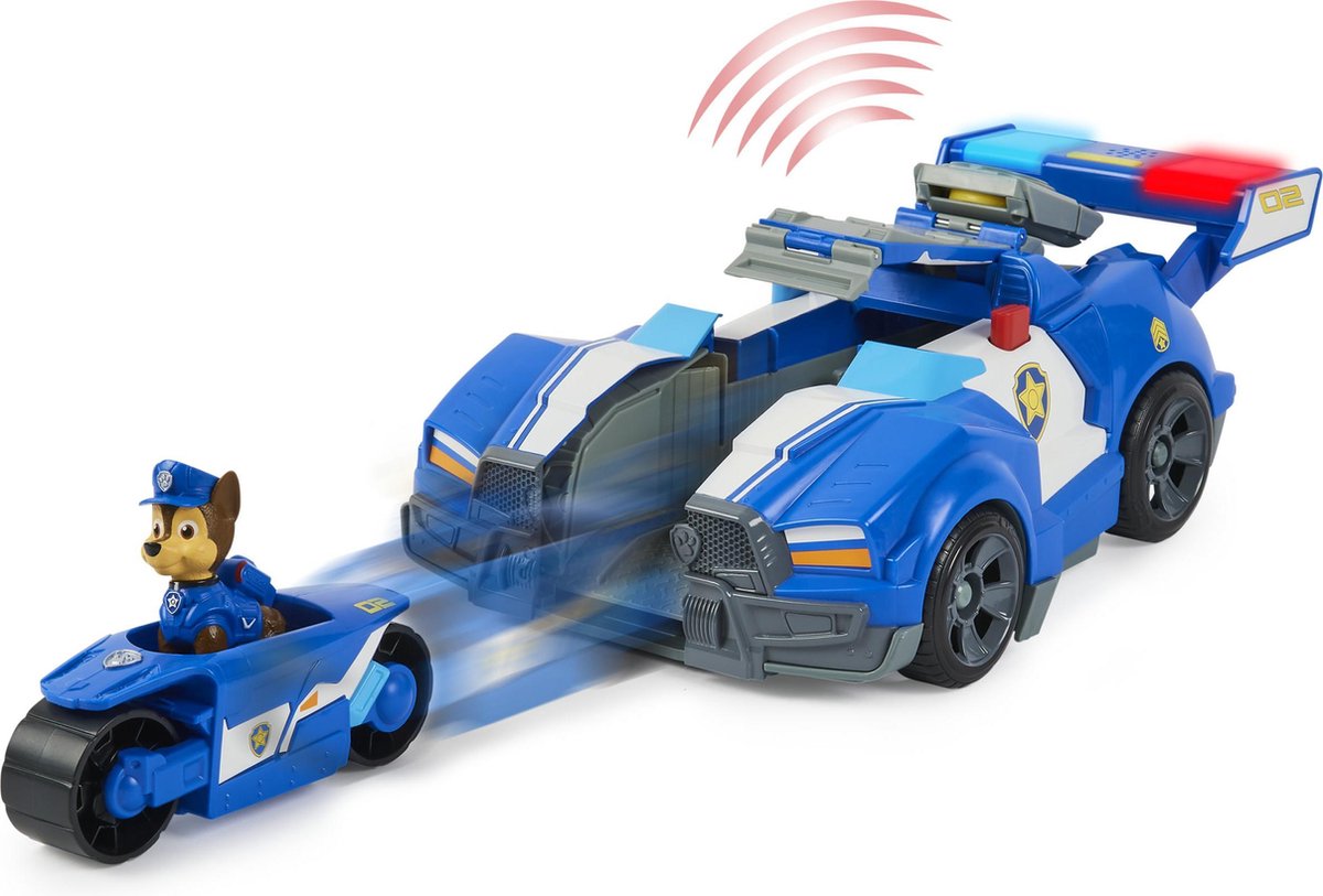 La Pat' Patrouille Le Film - Voiture de Police Pat Patrouille - Véhicule de  Secours avec Fonction Transformation et Lance-Disques et Figurine Amovible  Chiot Chase - 6060434 - Jouet Enfant 3 Ans