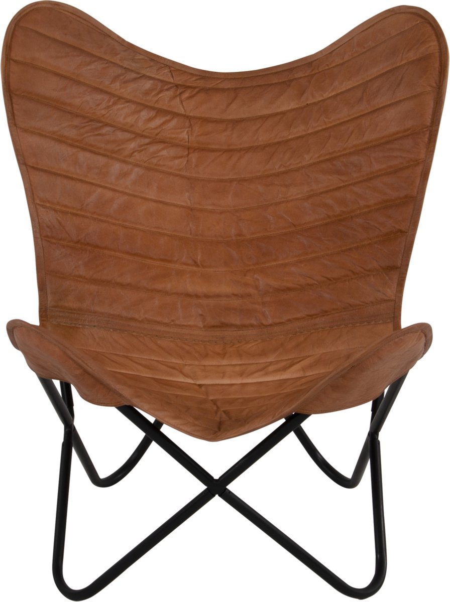 Lesli Living Fauteuil papillon Billy - Marron