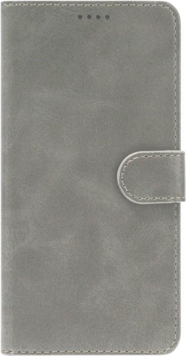 - LC.IMEEKE Kunstleren Book Case Portemonnee Pasjes Hoesje Geschikt voor Samsung Galaxy Note 10 Plus - Grijs