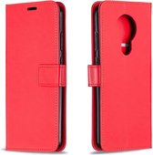 Portemonnee Book Case Hoesje Geschikt voor: Nokia 1.4 -  rood