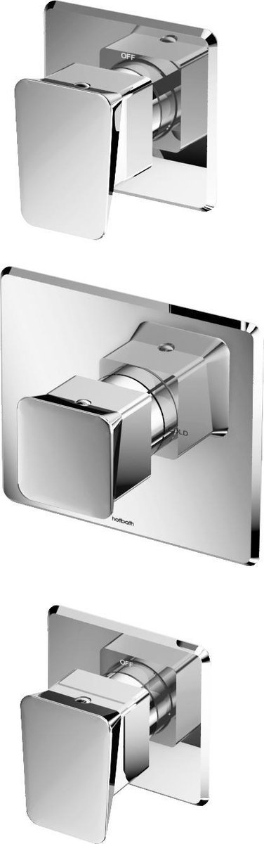 Hotbath Inbouw Thermostaat Bro! 2 Stopkranen Chroom