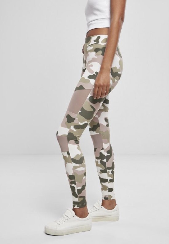 Urban Classics - Camo Tech Mesh Sportlegging - XS - Multicolours van Urban Classics — afbeelding 2