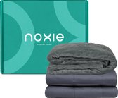 Noxie Premium Verzwaringsdeken 9 KG & Supersoft Hoes Bundel - Weighted Blanket - 150x200 cm - Grijs