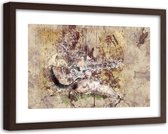 Foto in frame , Abstracte vrouw met gitaar , 120x80cm ,  Multikleur , wanddecoratie , Premium print