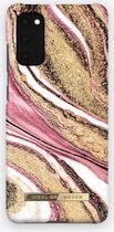 ideal of sweden fashion case geschikt voor samsung galaxy s20 cosmic pink swirl