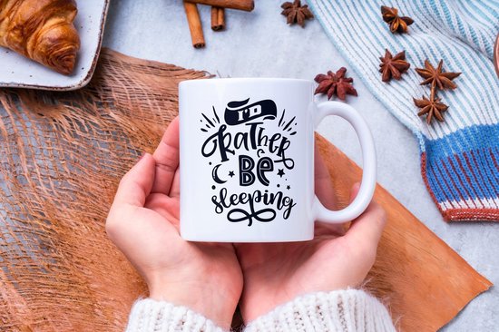 Mug avec texte : je préfère dormir | Mug drôle | Cadeaux drôles