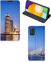 Hoesje Geschikt voor Samsung Galaxy A03s Telefoonhoesje Tekst Erasmusbrug Rotterdam