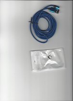 2 in 1 3A USB naar Micro USB + USB-C / Type-C Snel opladen + 480 Mbps Datatransmissie Mobiele telefoon Magnetische zuigkracht Snel opladen Datakabel, kabellengte: 1 m (blauw)