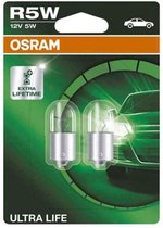 Gloeilamp voor de auto OS5007ULT-02B Osram OS5007ULT-02B R5W 5W 12V (2 Onderdelen)