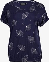 TwoDay dames T-shirt met print - Blauw - Maat 3XL