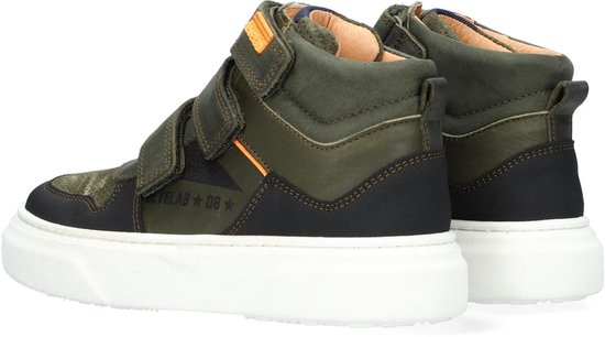 Develab 41953 Hoge sneakers - Leren Sneaker - Jongens - Groen - Maat 29 |  bol.com