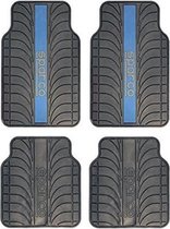 Vloermattenset voor auto Sparco SPC1913AZ Universeel Zwart/Blauw (4 pcs)