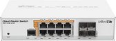 Schakelaar Mikrotik CRS112-8P-4S-IN 16 MB 128 MB RAM Wit