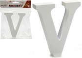Brief V Hout - Decoratieve letters en cijfers