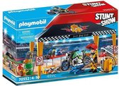 Playset Stuntshow Garage Playmobil 70552 (49 pcs)