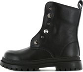 Shoesme zwarte bikerboot met toffe eyelets