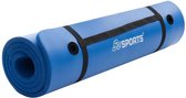 ScSPORTS® Sportmat - Fitnessmat - 185 x 80 x 1,5 cm - Blauw - Dik met oogjes - Yogamat