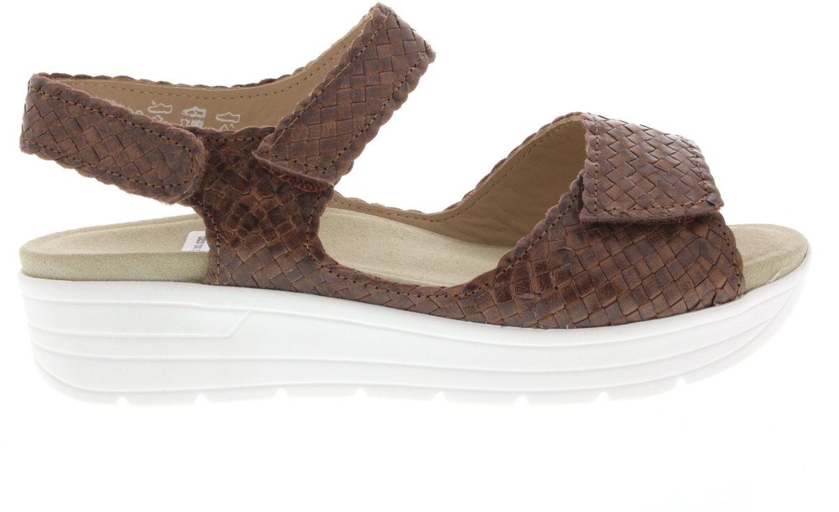 Solidus -Dames - bruin - sandalen - maat 36.5
