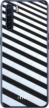 6F hoesje - geschikt voor OPPO A91 -  Transparant TPU Case - Mono Tiles #ffffff