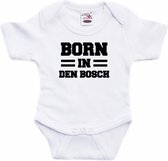 Born in Den Bosch tekst baby rompertje wit jongens en meisjes - Kraamcadeau - Den Bosch geboren cadeau 68 (4-6 maanden)