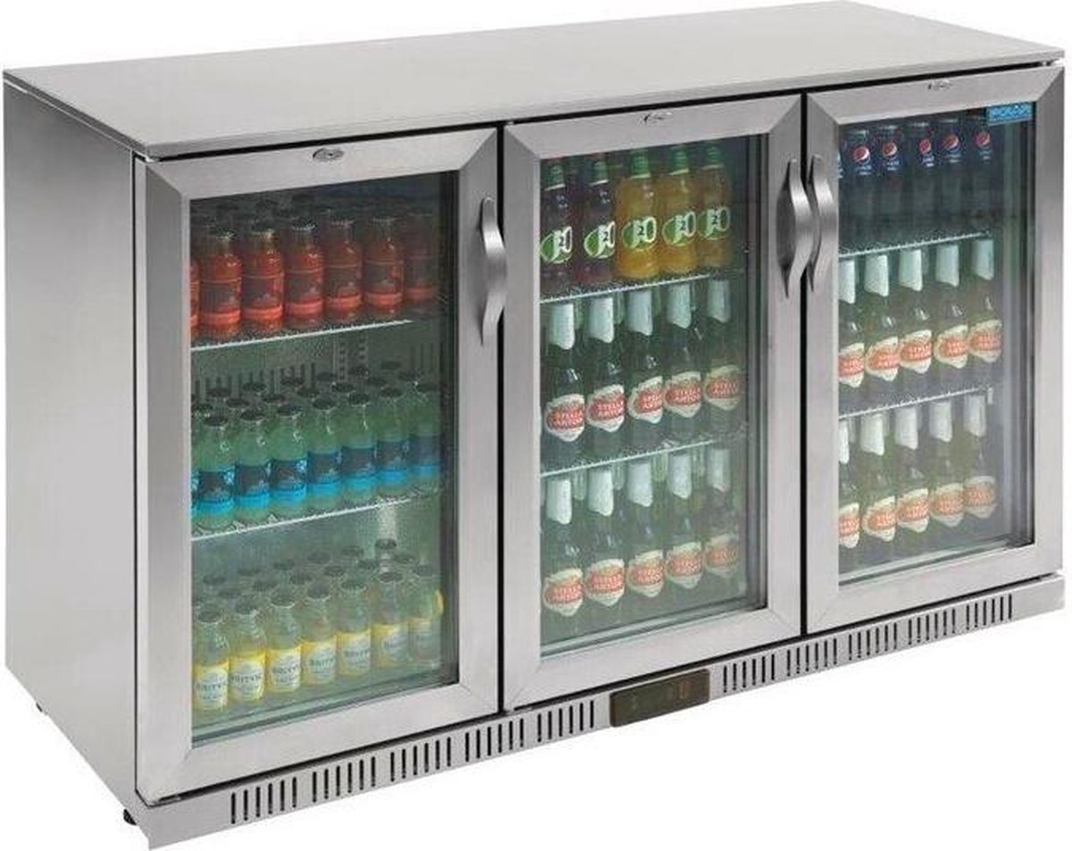 Polar G-Serie 3-Deurs Barkoeling Met Klapdeuren RVS 330l, Polar GL009