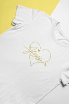 NoirRose T-shirt Signature Jisoo | Fan signe amour | Dans votre Area | Taille L Blanc
