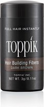 Toppik Hair Building Fibers Donkerbruin - 3 gram - Cosmetische Haarverdikker - Verbergt haaruitval - Direct voller haar