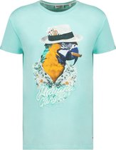 DEELUXE T-shirt met papegaaienprint HAVANA Mint