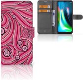 Hoesje ontwerpen Motorola Moto G9 Play | E7 Plus GSM Hoesje Swirl Pink